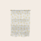 Stella - Atomic Age Midcentury Modern Minimalist Pattern in Light Mustard Yellow and White Wall Hanging Gallery Image 1