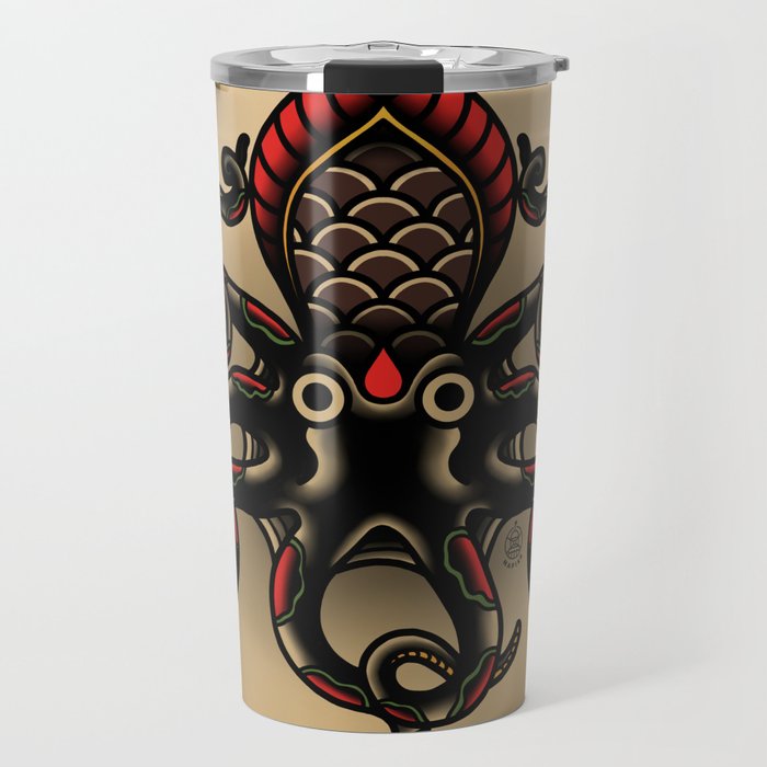 Traditional Tattoo Octopus  Travel Mug Gallery Image 1