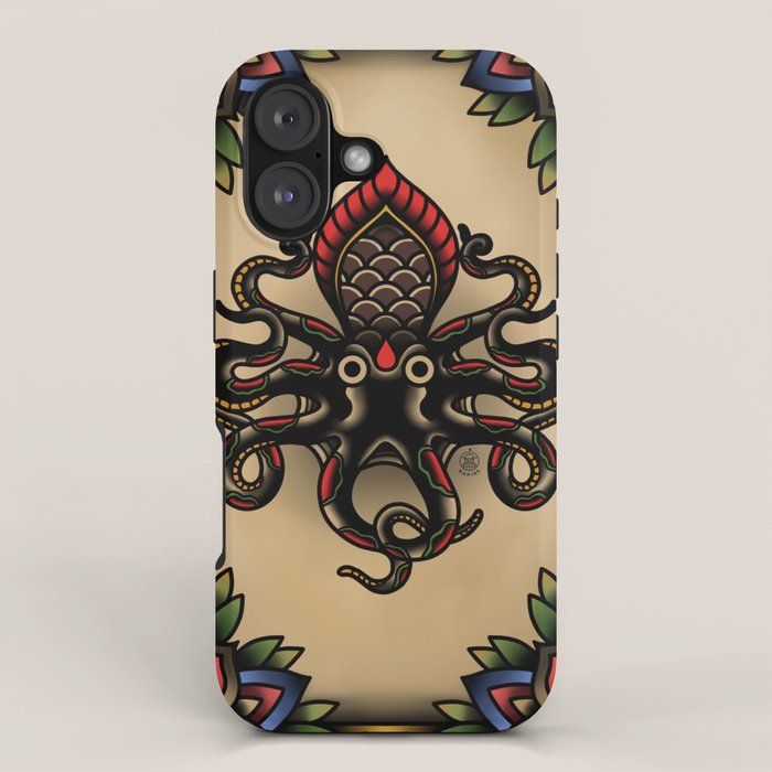 Traditional Tattoo Octopus  iPhone Case Gallery Image 1