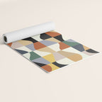 Retro Neutral Wavy Checker Yoga Mat Gallery Image 2