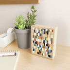 Retro Neutral Wavy Checker Mini Art Print Gallery Image 2