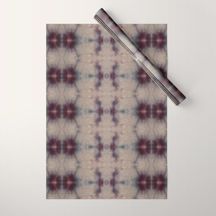Vintage Floral Shibori Wrapping Paper Gallery Image 1
