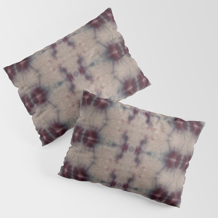 Vintage Floral Shibori Pillow Sham