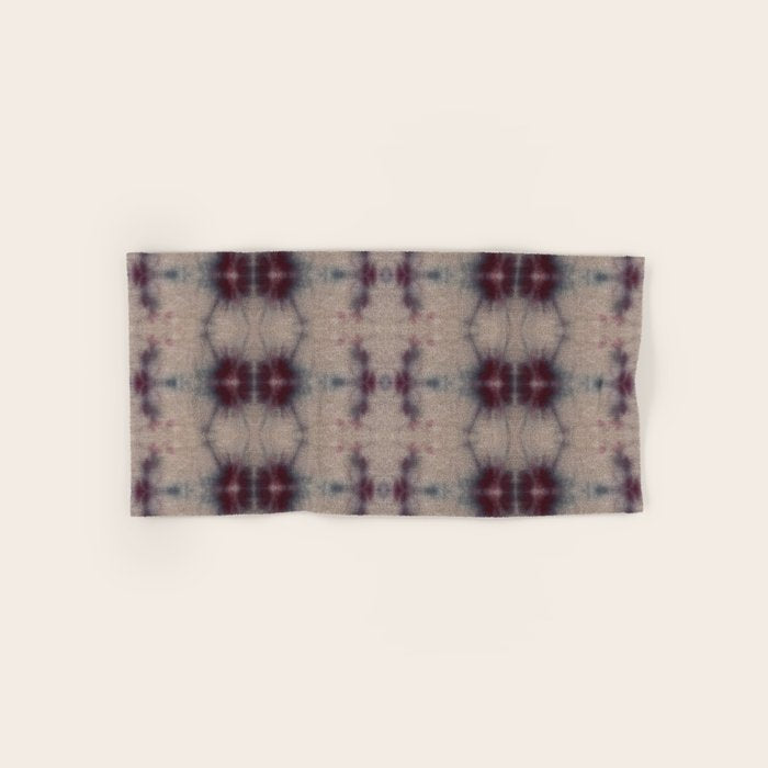 Vintage Floral Shibori Bath Towel Gallery Image 1