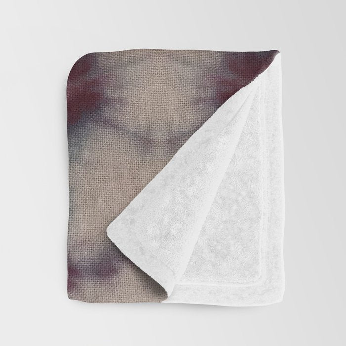 Vintage Floral Shibori Throw Blanket Gallery Image 3