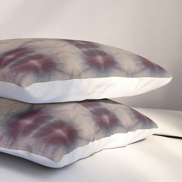 Vintage Floral Shibori Pillow Sham Gallery Image 3