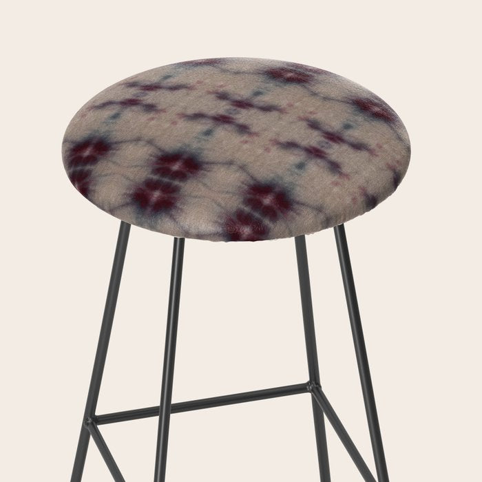 Vintage Floral Shibori Stool Gallery Image 2