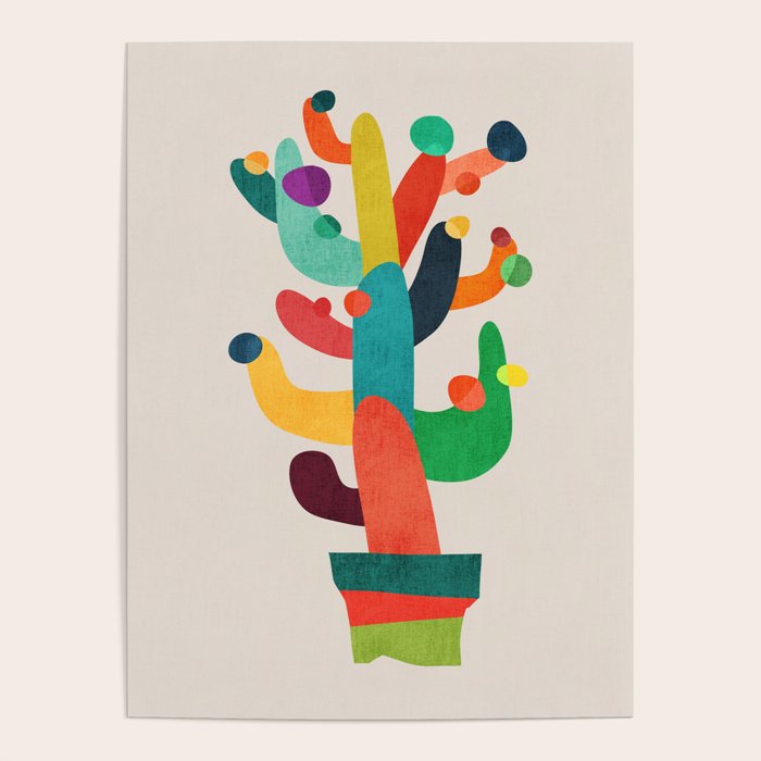 Whimsical Cactus Poster Gallery Image 4