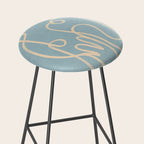 Abstract line art 229 Stool Gallery Image 2