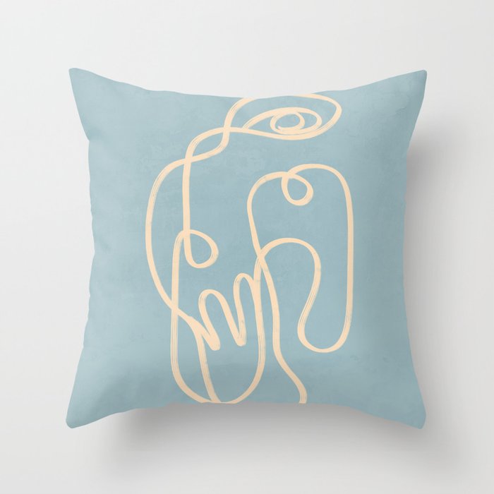 Abstract line art 229 Throw Pillow Gallery Image 6