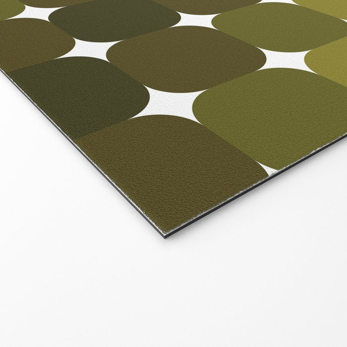 Retro Rounded Rectangle Gradient - Green Welcome Mat Gallery Image 2