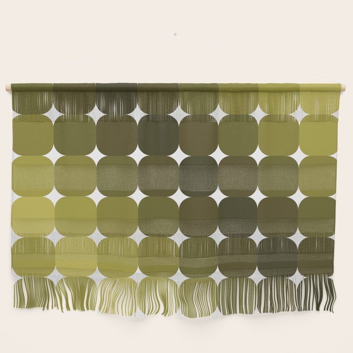 Retro Rounded Rectangle Gradient - Green Wall Hanging Gallery Image 1