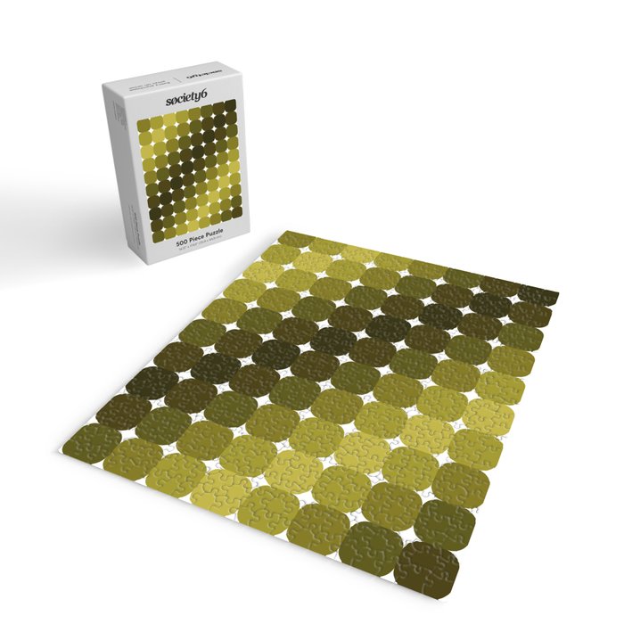 Retro Rounded Rectangle Gradient - Green Jigsaw Puzzle Gallery Image 2