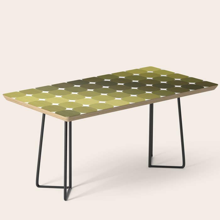 Retro Rounded Rectangle Gradient - Green Coffee Table Gallery Image 1