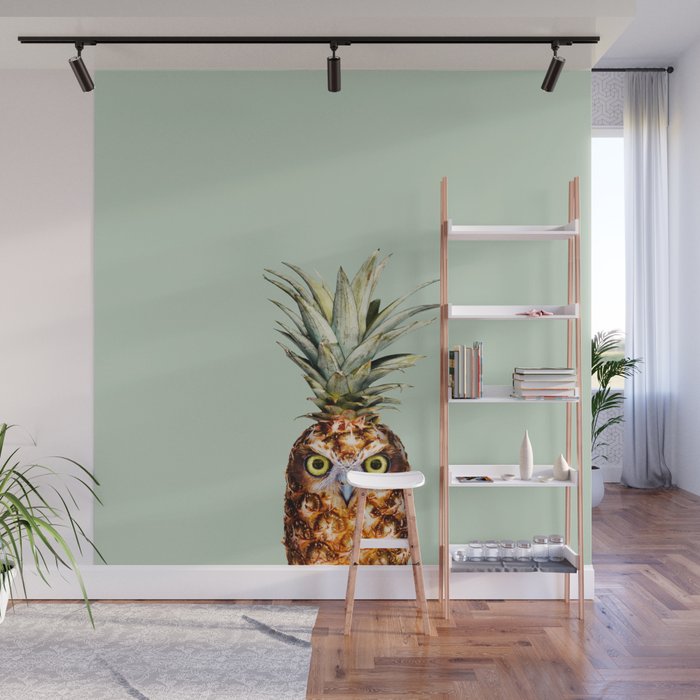 PINEAPPLE OWL Wall Mural Gallery Image 1
