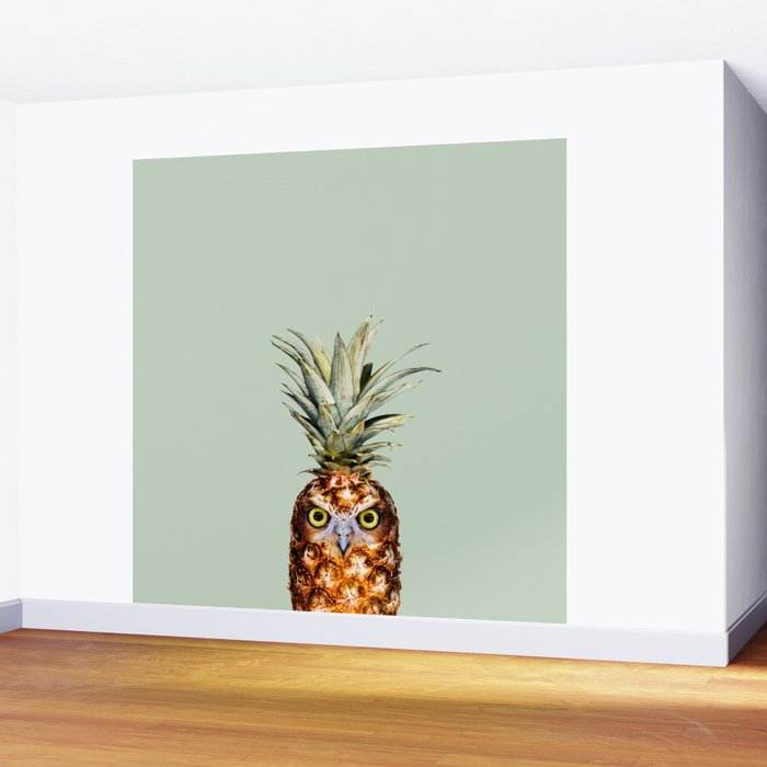 PINEAPPLE OWL Wall Mural Gallery Image 2
