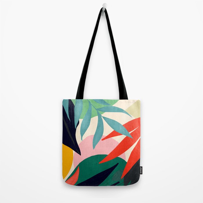 Abstract Art Tropical Leaves 42 Tote Bag Gallery Image 2