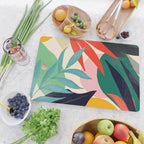 Abstract Art Tropical Leaves 42 Cutting Board Gallery Image 2
