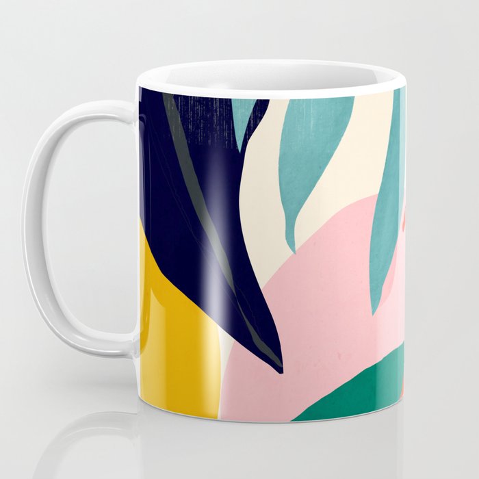 Abstract Art Tropical Leaves 42 Coffee Mug Gallery Image 3