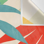 Abstract Art Tropical Leaves 42 Wall Tapestry Gallery Image 3