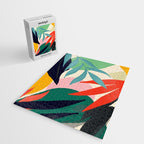 Abstract Art Tropical Leaves 42 Jigsaw Puzzle Gallery Image 2