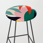 Abstract Art Tropical Leaves 42 Stool Gallery Image 2