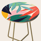 Abstract Art Tropical Leaves 42 Side Table Gallery Image 2
