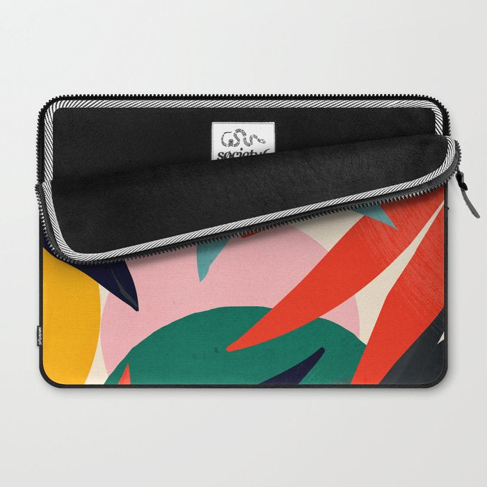 Abstract Art Tropical Leaves 42 Laptop Sleeve Gallery Image 2
