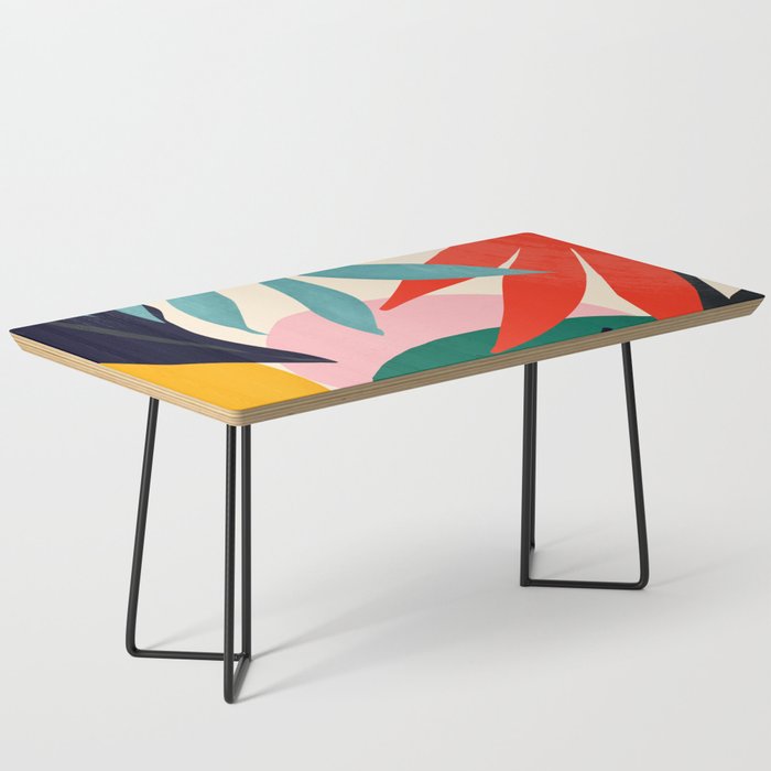 Abstract Art Tropical Leaves 42 Coffee Table Gallery Image 1