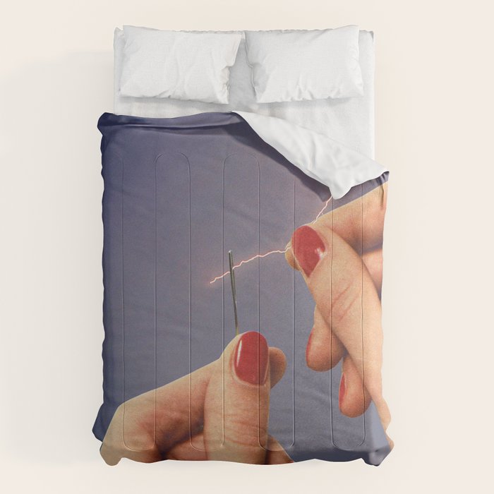 Elysian thread - Sewing hands/thunder & lighting Comforter Gallery Image 6