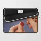 Elysian thread - Sewing hands/thunder & lighting Laptop Sleeve Gallery Image 2