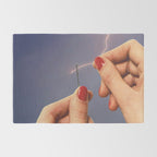 Elysian thread - Sewing hands/thunder & lighting Rug Gallery Image 2