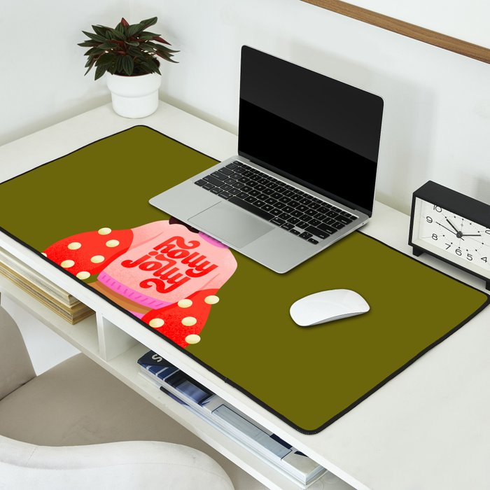 Holly Jolly Holiday Sweater Desk Mat Gallery Image 2