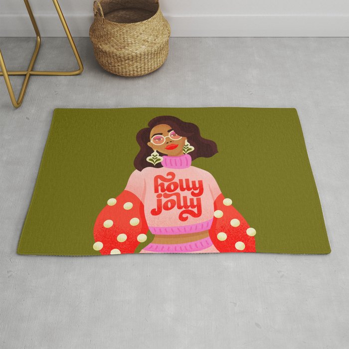 Holly Jolly Holiday Sweater Rug Gallery Image 1
