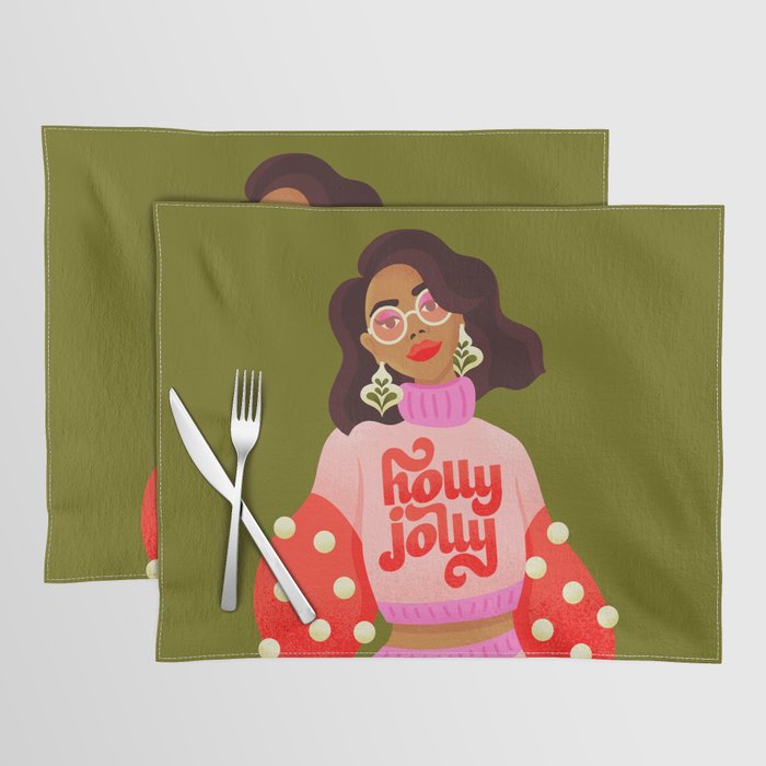 Holly Jolly Holiday Sweater Placemat Gallery Image 1