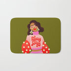 Holly Jolly Holiday Sweater Bath Mat Gallery Image 1