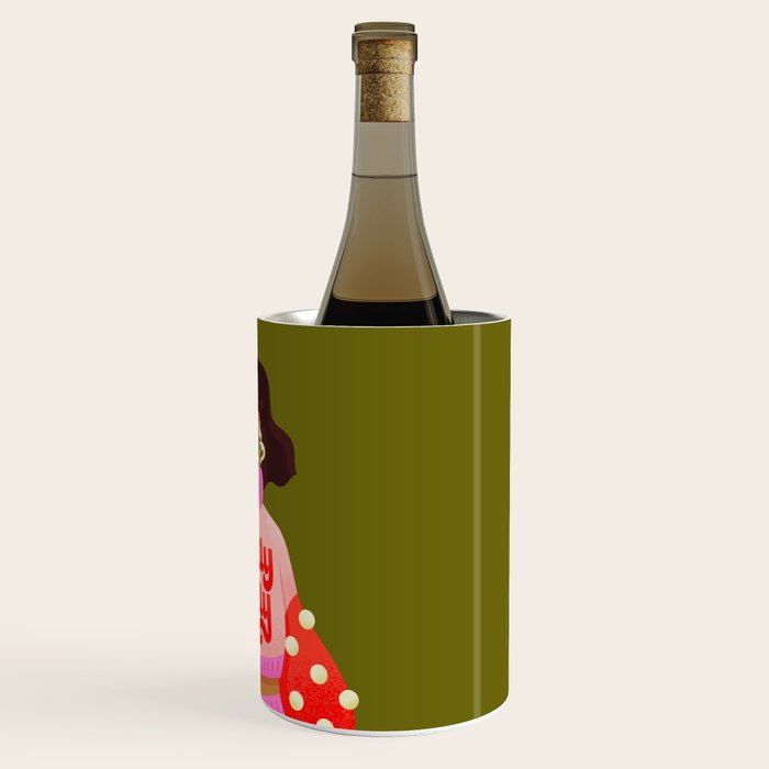 Holly Jolly Holiday Sweater Wine Chiller Gallery Image 3