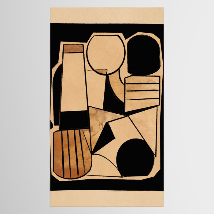 Abstract Line Shapes 9 Tablecloth Gallery Image 2