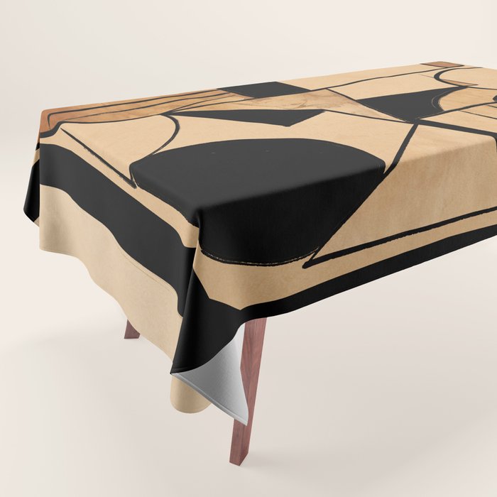Abstract Line Shapes 9 Tablecloth Gallery Image 1