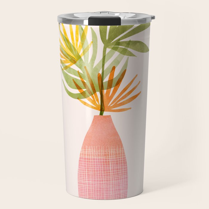 Simple Modern Tropical Bouquet Travel Mug Gallery Image 1
