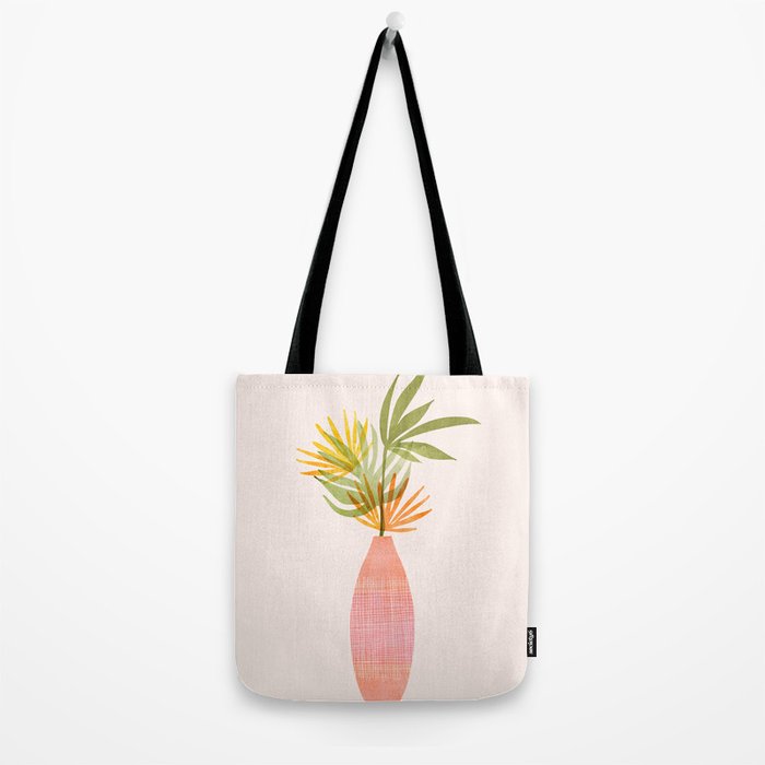 Simple Modern Tropical Bouquet Tote Bag Gallery Image 2
