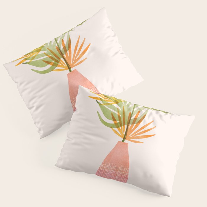 Simple Modern Tropical Bouquet Pillow Sham Gallery Image 1