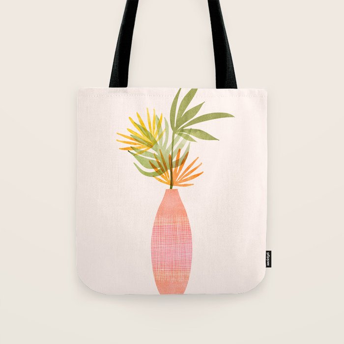 Simple Modern Tropical Bouquet Tote Bag Gallery Image 1