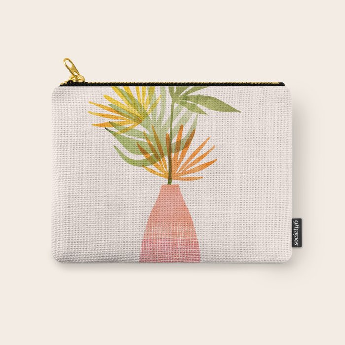 Simple Modern Tropical Bouquet Carry All Pouch Gallery Image 1
