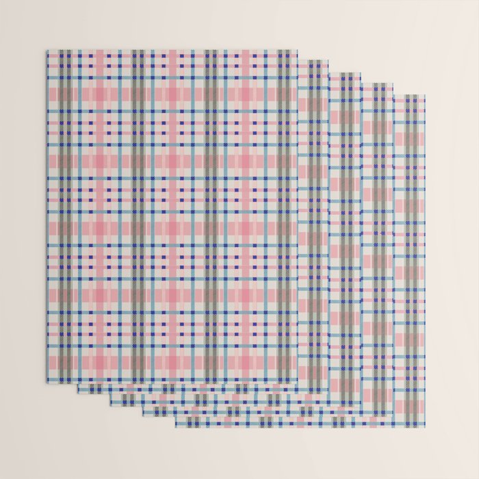 Vibrant Plaid Fusion B Wrapping Paper Gallery Image 3