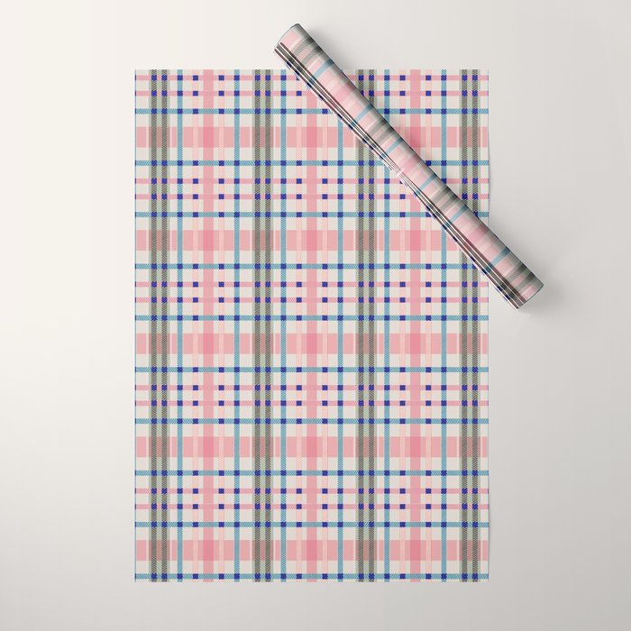 Vibrant Plaid Fusion B Wrapping Paper Gallery Image 1