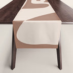 Mocha Modern Abstract 3 Table Runner Gallery Image 1