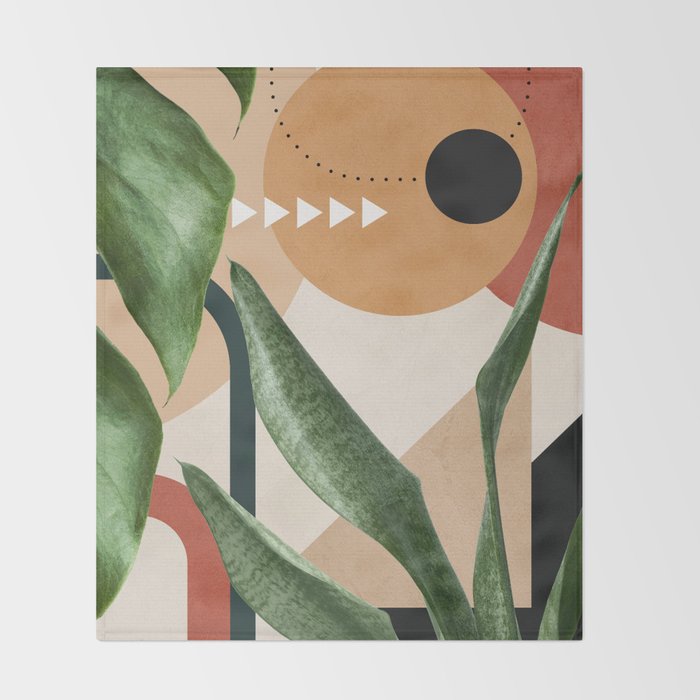 Nature Geometry 14 Throw Blanket Gallery Image 2