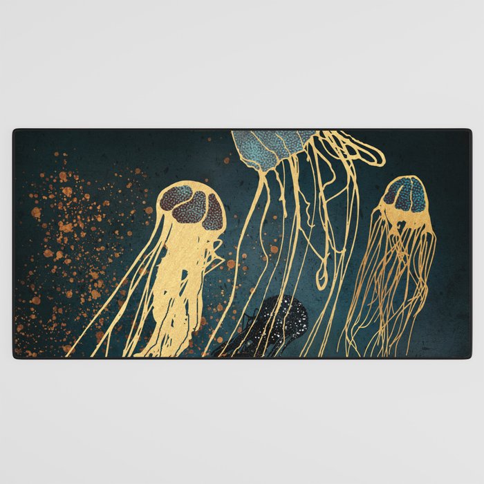 Metallic Jellyfish Desk Mat Gallery Image 3