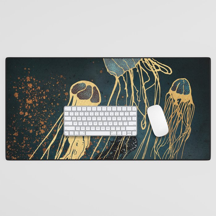 Metallic Jellyfish Desk Mat Gallery Image 1